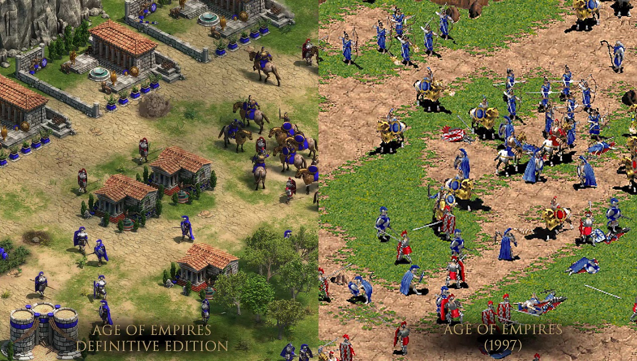 A comparison of the new and the old version of AOE 1